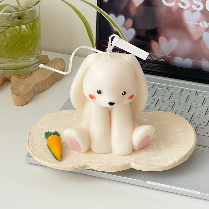 Soap Making In Home - 앉아 토끼 실리콘 양초 금형 3D