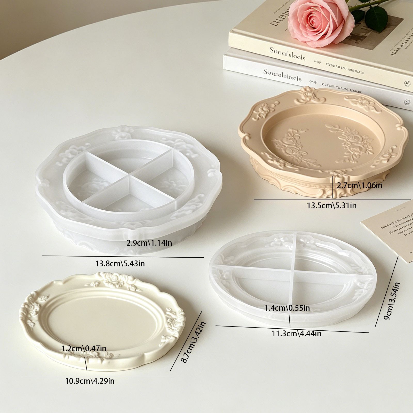 우아한 빈티지 바로크 레이스 실리콘 몰드, 석고 아로마 - Soap Making Designs 리뷰 및 가격