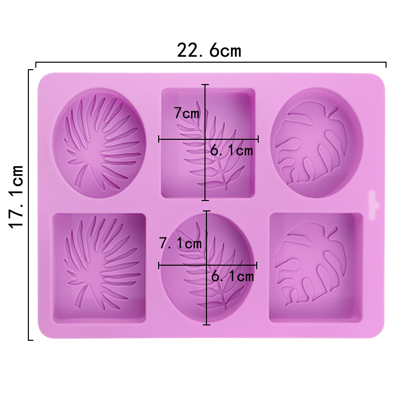 둥근 잎과 사각 잎 모양 실리콘 비누 몰드, 수제 비누 - Soap Making Experiment 리뷰 및 가격