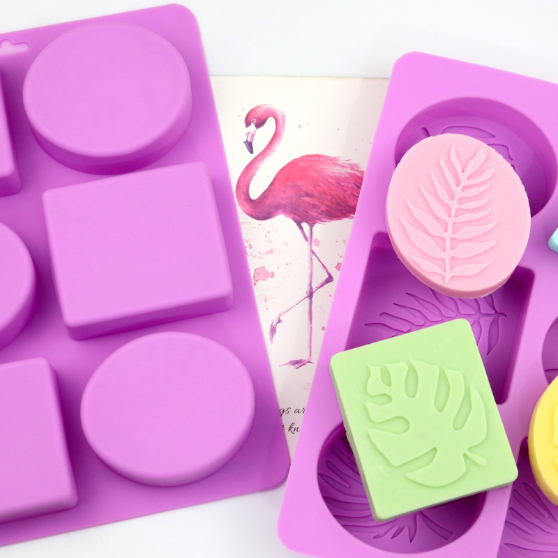 둥근 잎과 사각 잎 모양 실리콘 비누 몰드, 수제 비누 - Soap Making Experiment 리뷰 및 가격