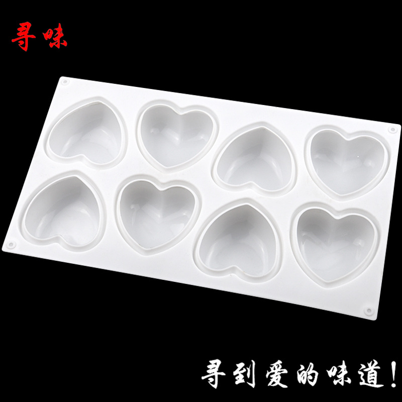 8 Pcs 사랑 심장 실리콘 비누 금형 수제 양초 만들 - Soap Making Experiment 리뷰 및 가격