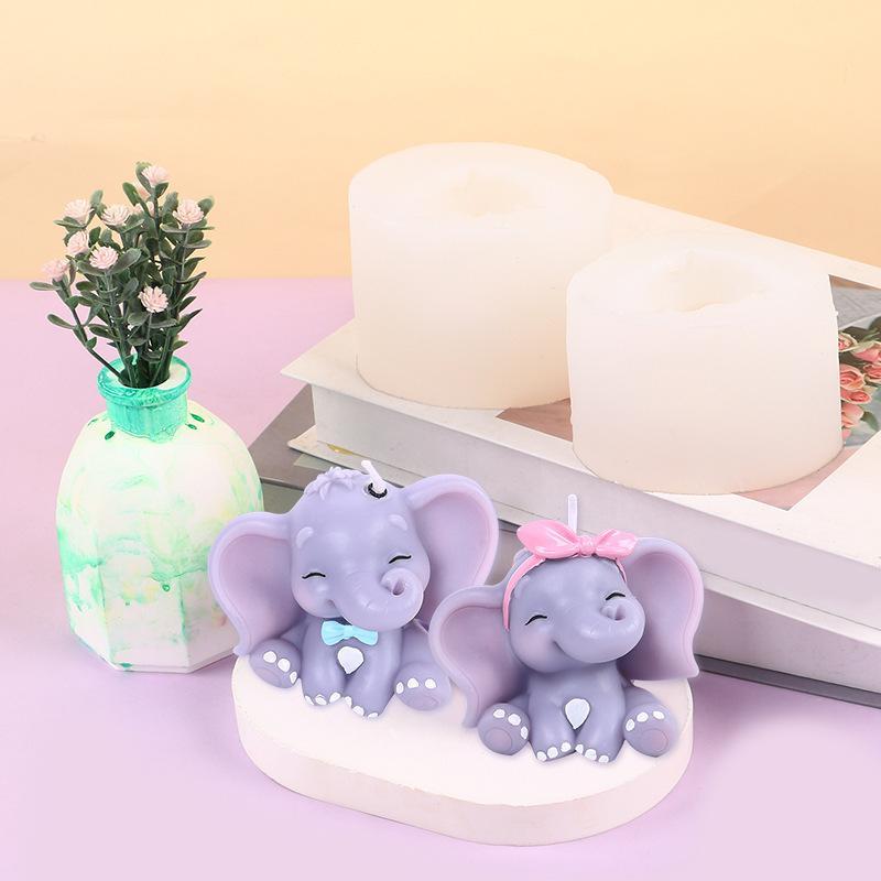 귀여운 3D 코끼리 실리콘 캔들 몰드, 쉽게 분리되는  - Soap Making Designs 리뷰 및 가격
