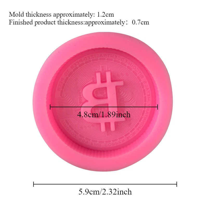 1/3개입 화폐 로고 비누 실리콘 케이크 베이킹 장식  - Soap Making Designs 리뷰 및 가격