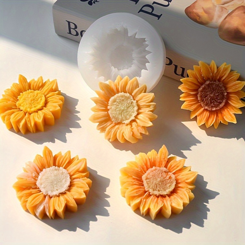 활기 넘치는 3D 해바라기 실리콘 몰드 (캔들 & 비누 - Soap Making Designs 리뷰 및 가격