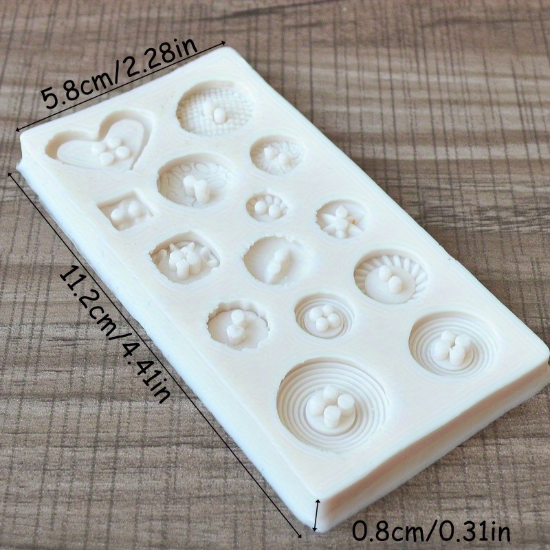 버튼 모양 실리콘 몰드 비누 및 양초 장식 도구용 실리 - Soap Making Designs 리뷰 및 가격