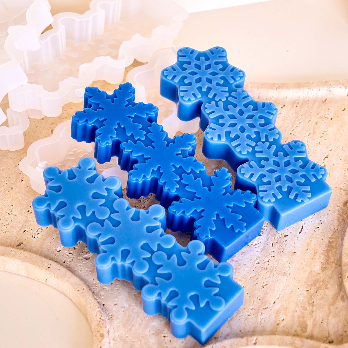 크리스마스 눈송이 양초 금형 DIY 아로마 캔들 비누  - Soap Making In Home 리뷰 및 가격