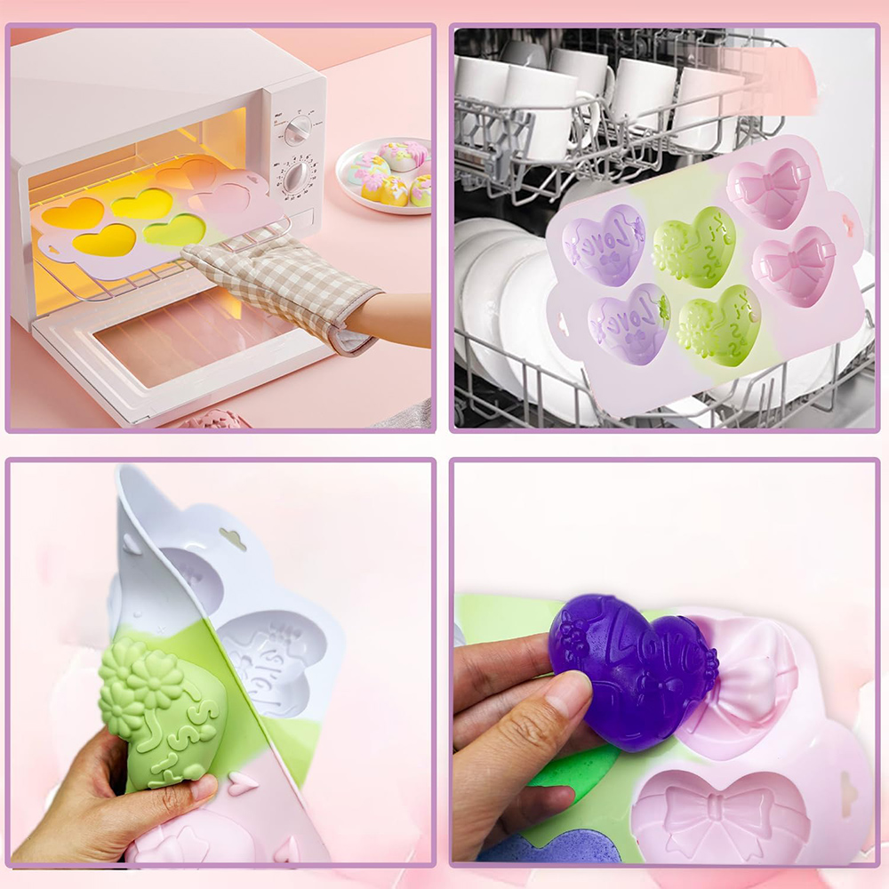 하트 실리콘 몰드 초콜릿 발렌타인데이 베이킹 논스틱 식 - Soap Making Designs 리뷰 및 가격