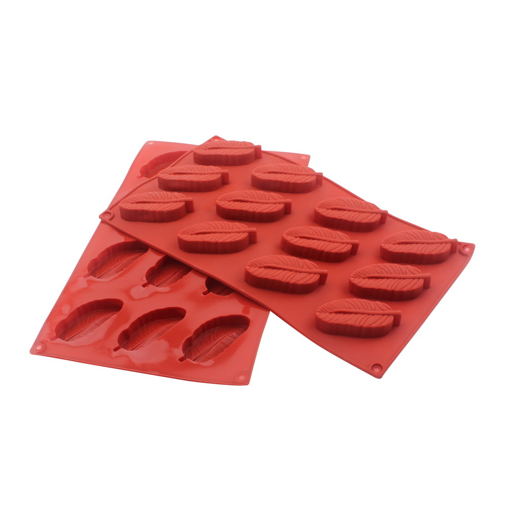 새로운 도착 12 홀 깃털 모양 실리콘 초콜릿 몰드 D - Soap Making Designs 리뷰 및 가격