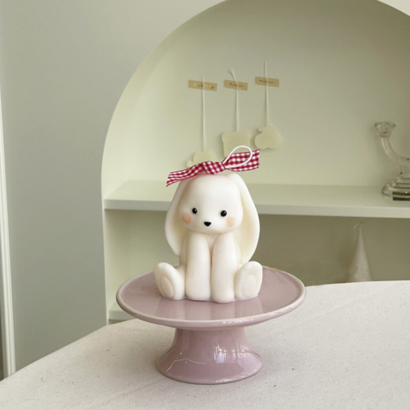 앉아 토끼 실리콘 양초 금형 3D 귀여운 토끼 동물 석 - Soap Making In Home 리뷰 및 가격