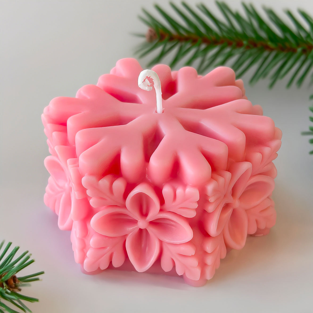 크리스마스 눈송이 기둥 양초 금형 DIY 아로마 양초  - Soap Making Designs 리뷰 및 가격