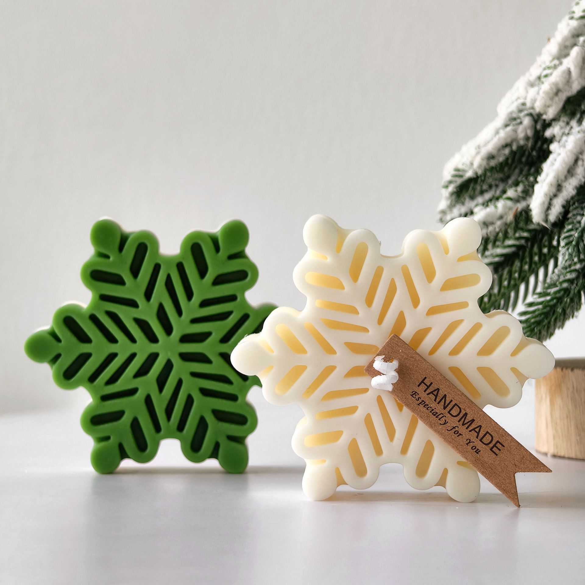 크리스마스 눈송이 기둥 양초 금형 DIY 아로마 양초  - Soap Making Designs 리뷰 및 가격