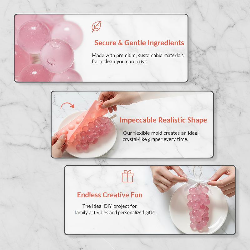 실리콘 포도볼 몰드, 쉽게 분리되는 논스틱 몰드, 얼음 - Soap Making Kit For Kids 리뷰 및 가격