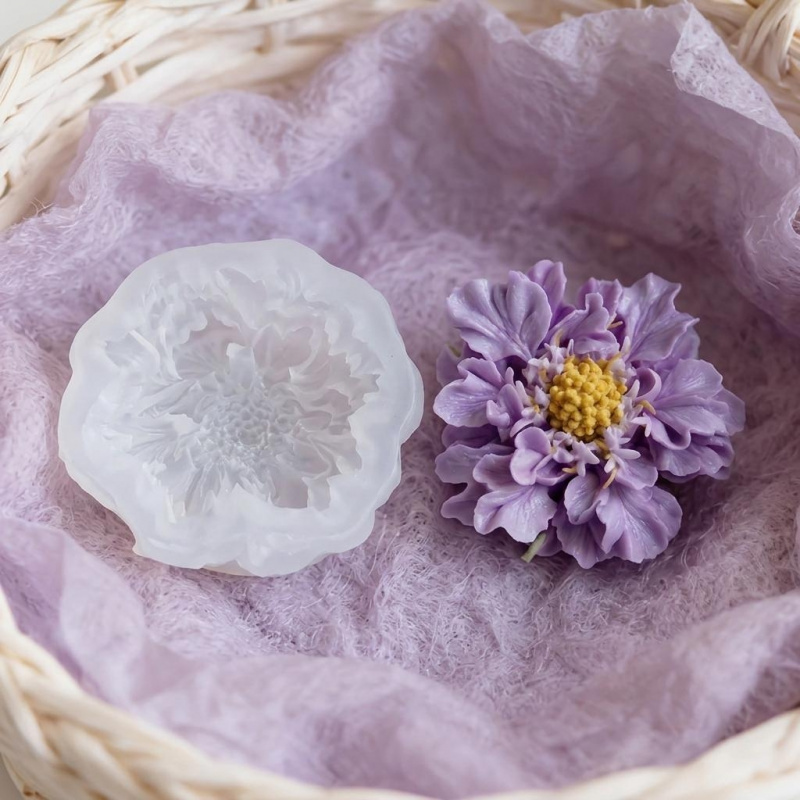 1개의 몽환적인 파란색 화분 꽃 실리콘 몰드, DIY  - Soap Making Designs 리뷰 및 가격