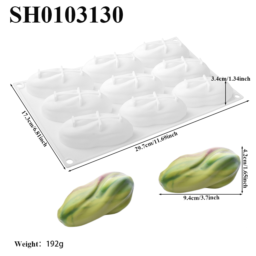 피스타치오 디자인 1구, 4구, 9구 실리콘 초콜릿 몰 - Soap Making Designs 리뷰 및 가격
