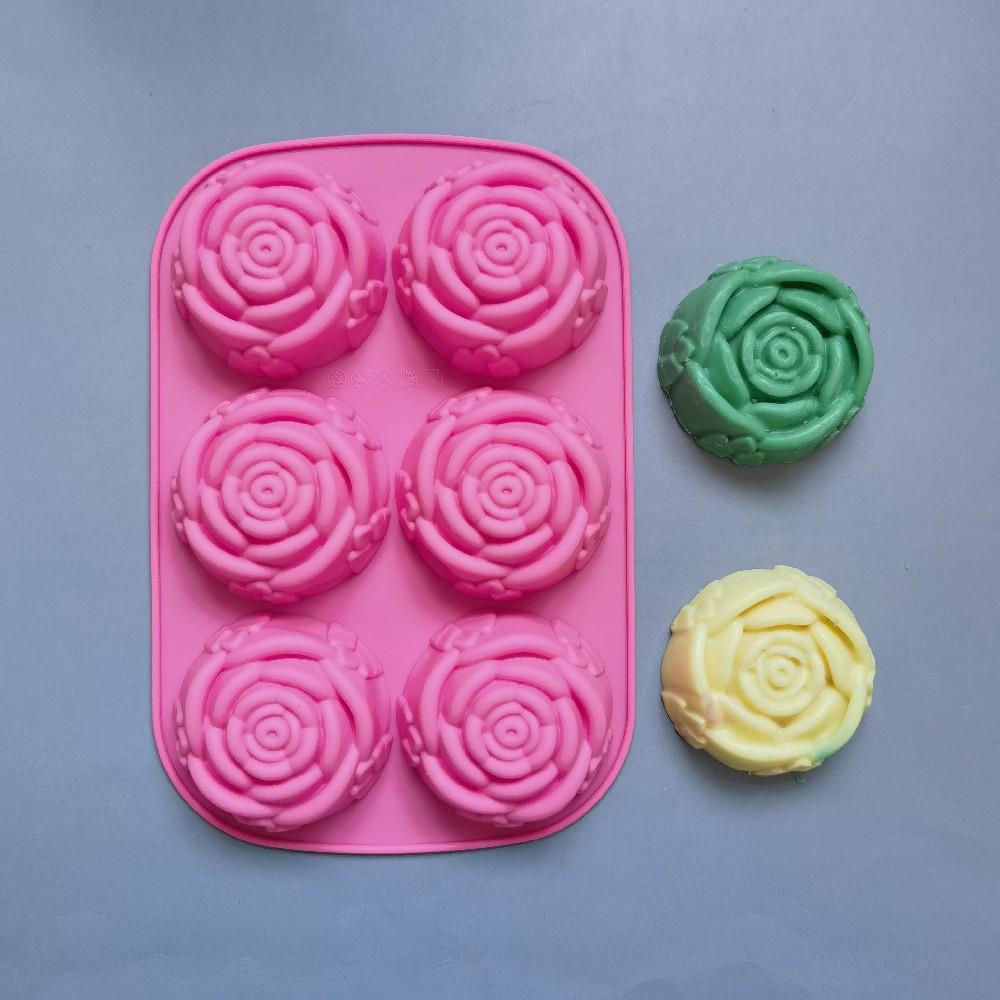 6구 장미꽃 수제 비누 양초 실리콘 몰드 하트 모양 D - Soap Making Kit For Kids 리뷰 및 가격