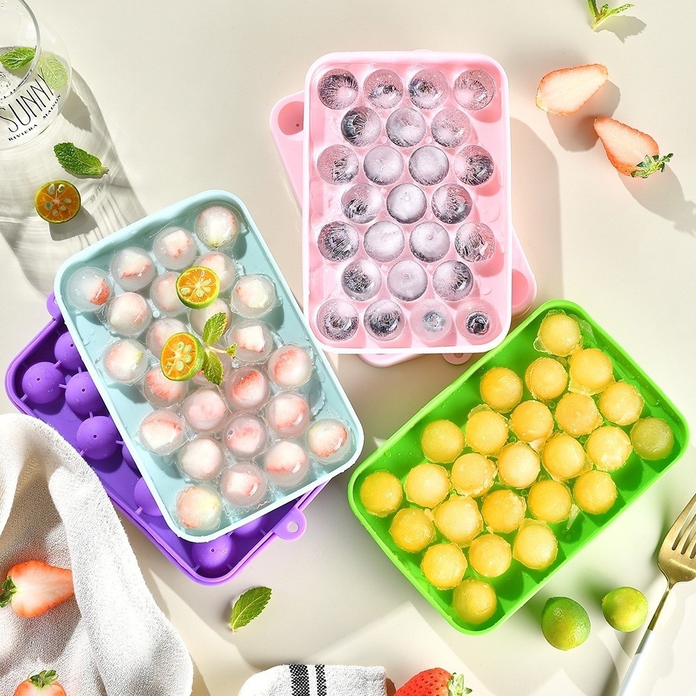 창의적인 실리콘 포도볼 몰드 25칸 원형 수제 비누 몰 - Soap Making Designs 리뷰 및 가격