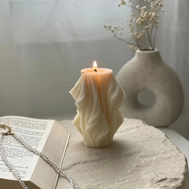 DIY 불규칙 웨이브 기둥 실리콘 캔들 몰드 불규칙 실 - Soap Making In Home 리뷰 및 가격