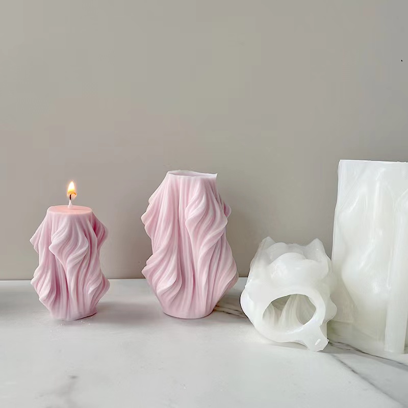 DIY 불규칙 웨이브 기둥 실리콘 캔들 몰드 불규칙 실 - Soap Making In Home 리뷰 및 가격